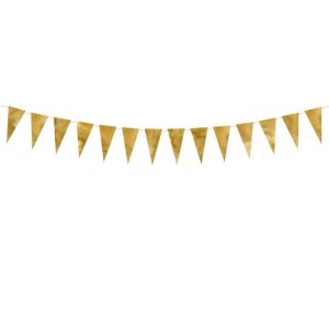 Flaggirlang Mini Guld