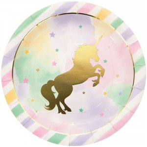 Papptallrikar - Unicorn Sparkle - 8-pack Papptallrikar - Unicorn Sparkle - 8-pack