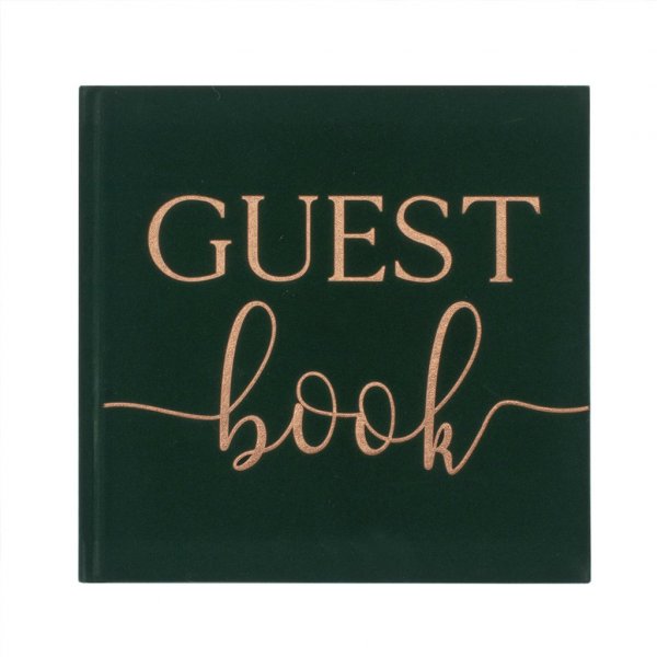Gästbok - Grön sammet - Botanical Wedding Gästbok - Grön sammet - Botanical Wedding