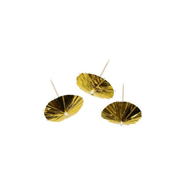 Parasoll Partypicks Guld
