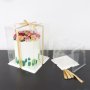 T�rtkartong - Genomskinlig - Extra h�g - 30x30x38 cm