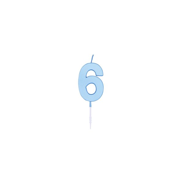 T�rtljus - Pastell Bl� - 4,5 cm