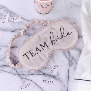 Sovmask i satin - Team Bride - Rosa