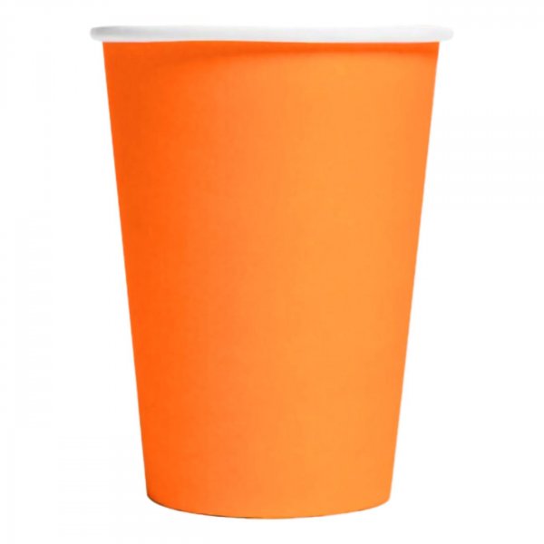 Pappmuggar - Orange - 8-pack