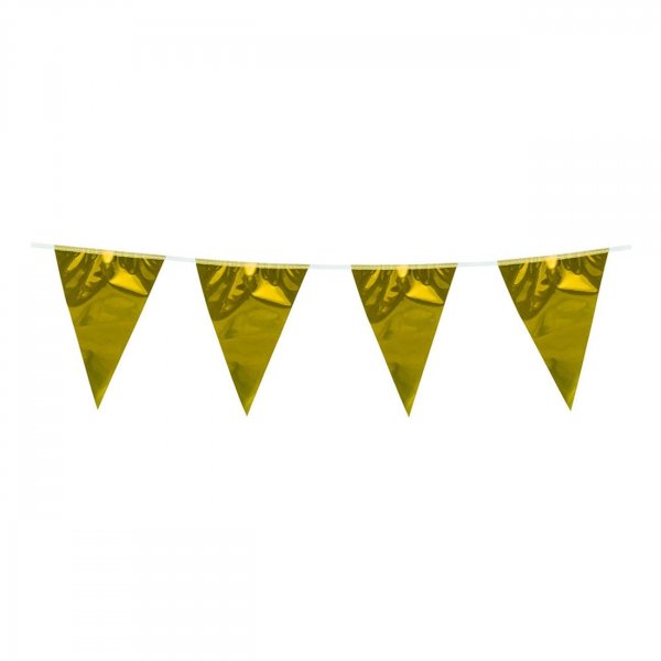 Vimpelgirlang Metallic Guld 10m