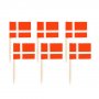 Partypicks - Danmark - R�d/vit - 50-pack