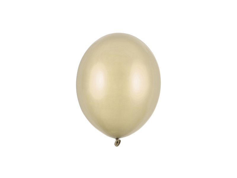 Ballonger – Metallisk kallguld – 12 cm – Miniballonger, Ballonger