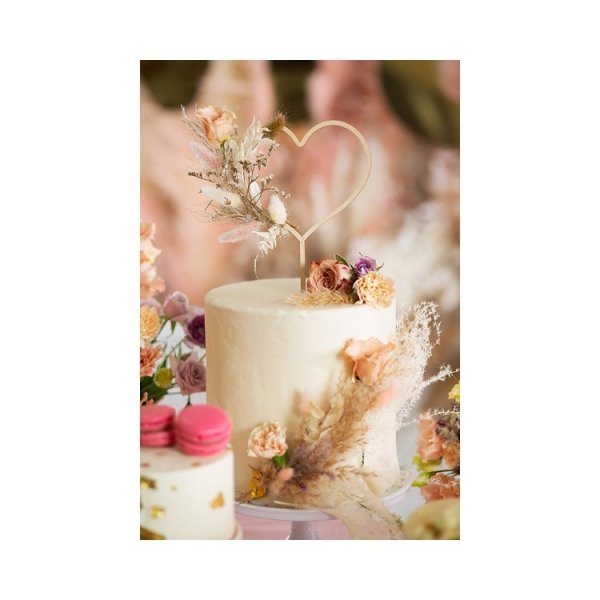 Cake Topper Hj�rta - Tr�