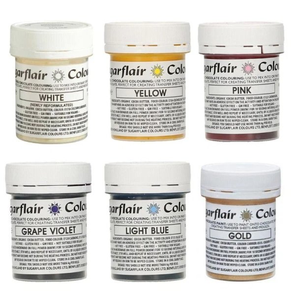 Sugarflair Chokladf�rger Unicorn 6 f�rger 6 x 35g
