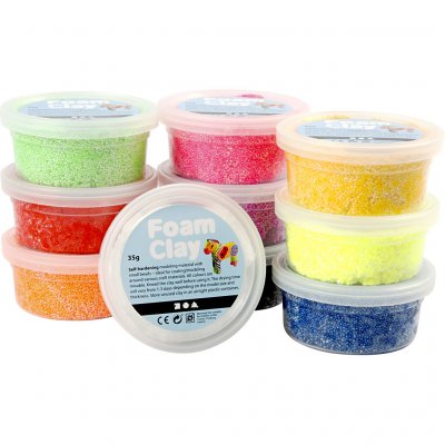 Foam Clay - 10-pack - Mixade frger