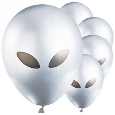 Chromeballonger - Alien - Silver - 5-pack
