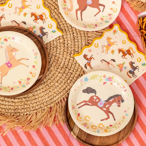 Papptallrikar - Hästparty - 6-pack Papptallrikar - Hästparty - 6-pack