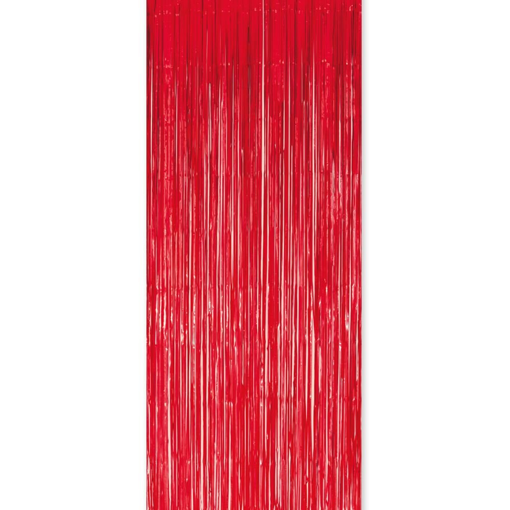 Draperi – Röd – 100×240 cm – Draperier, Hängande dekorationer