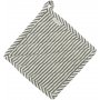 Kitty grytlapp 22 x 22 cm - Svart/vit
