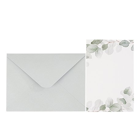 Inbjudningskort - Blommor - 8-pack