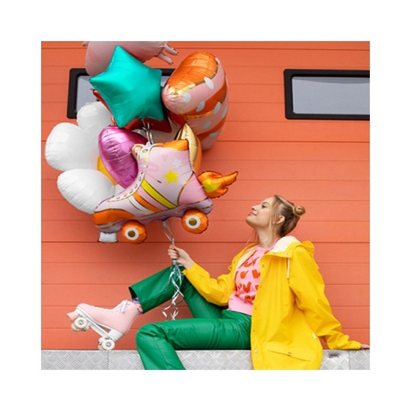 Folieballong stj�rna gr�n