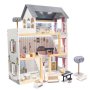 Docksk�p i MDF med LED-belysning 78 cm Vit inklusive 16 m�bler - Byggsats
