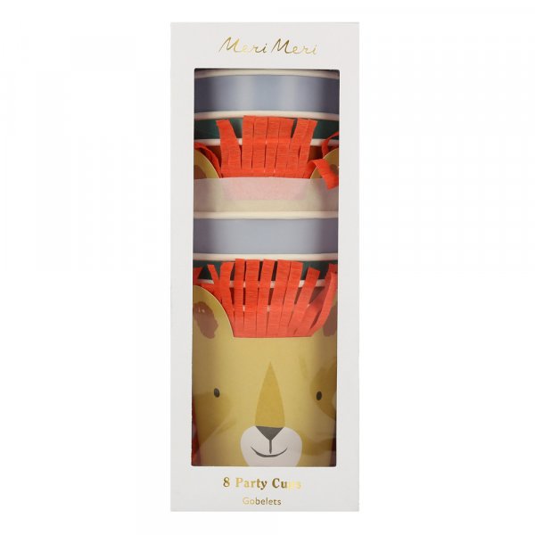 Pappmuggar - Djurmotiv - 8-pack - 256 ml