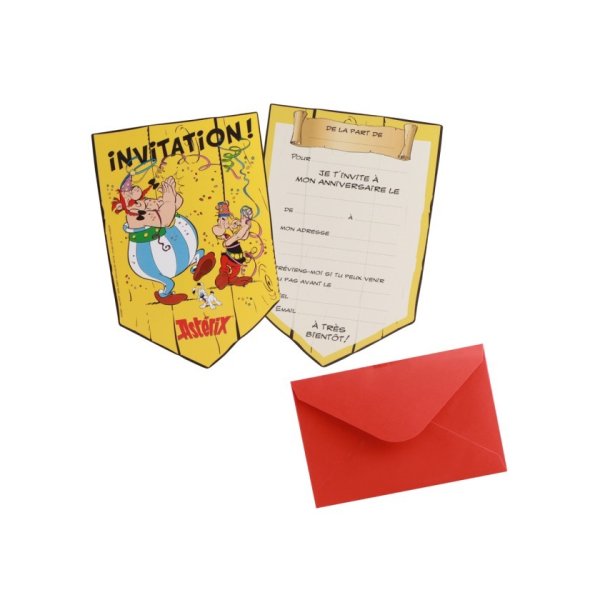 Inbjudningskort - Asterix - 8 st Inbjudningskort - Asterix - 8 st