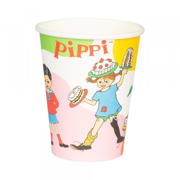 Pappmuggar - Pippi L�ngstrump - 8-pack
