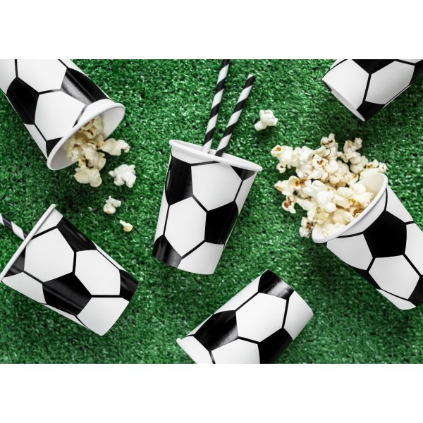 Pappmuggar - Football Party - 6-pack