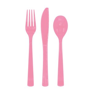 Bestick - Rosa - 18-pack
