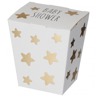Presentboxar - Baby Shower - Guldstjrnor - 8-pack