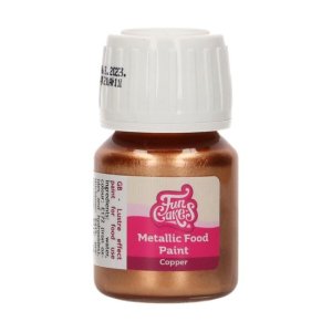 Ätbar paint-färg - Metallic Copper - FunCakes - 30 ml Ätbar paint-färg - Metallic Copper - FunCakes - 30 ml