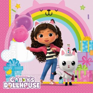 Servetter - Gabby's Dollhouse - Rainbow - 20-pack - 33 x 33 cm