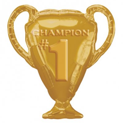 Folieballong - Champion Trophy - Guld