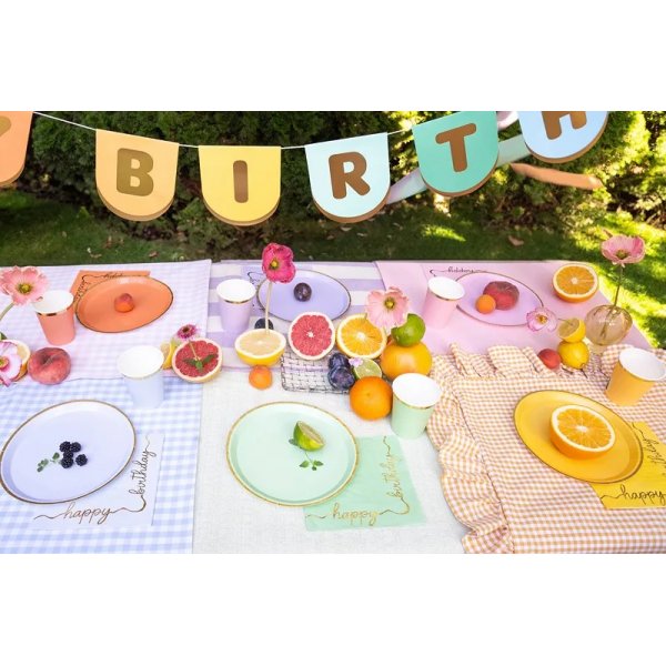 Servetter - Happy Birthday - Mixade färger - 12-pack Servetter - Happy Birthday - Mixade färger - 12-pack