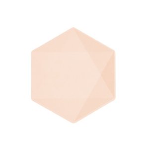 Tallrikar Aprikos Hexagon, Vert Decor