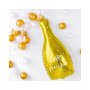Folieballong Happy New Year Champagneflaska Guld