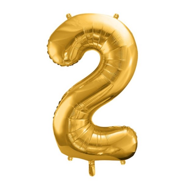 Sifferballonger Guld, 86 cm - nr 4