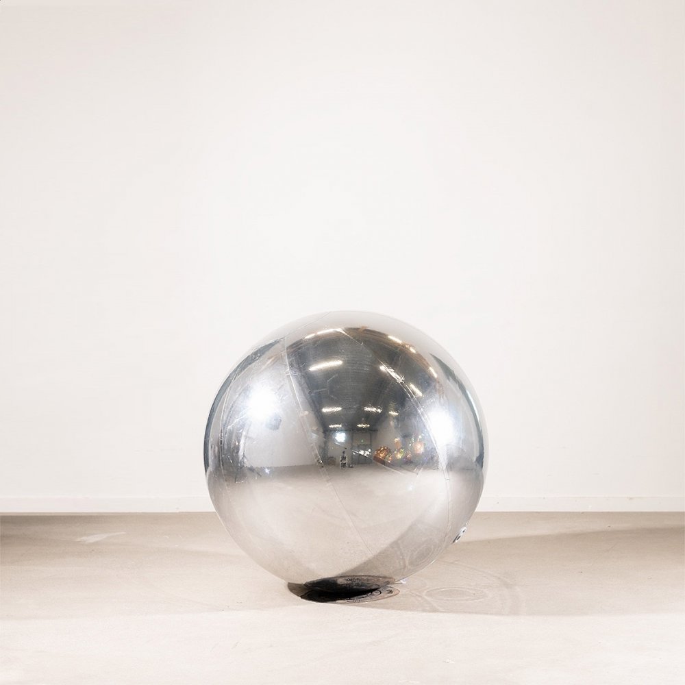 Inflatable Mirror Ball – Silver – 80 cm – Jätteballonger, Ballonger