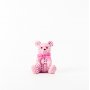 Trtdekoration - Patchwork Nalle - Rosa