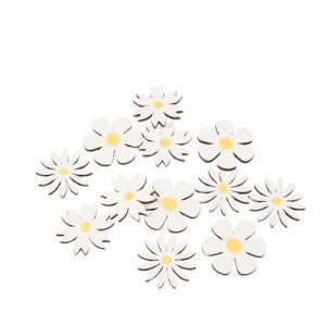 Dekorationsblommor - Gul - 12-pack