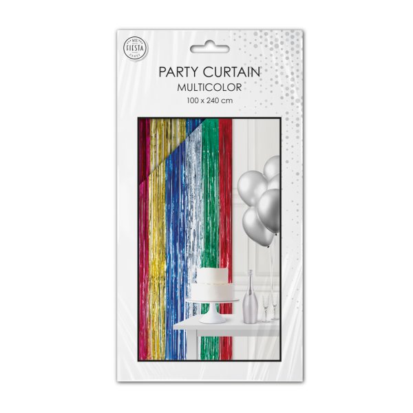 Partydraperi - Flerf�rgad - 100x240cm