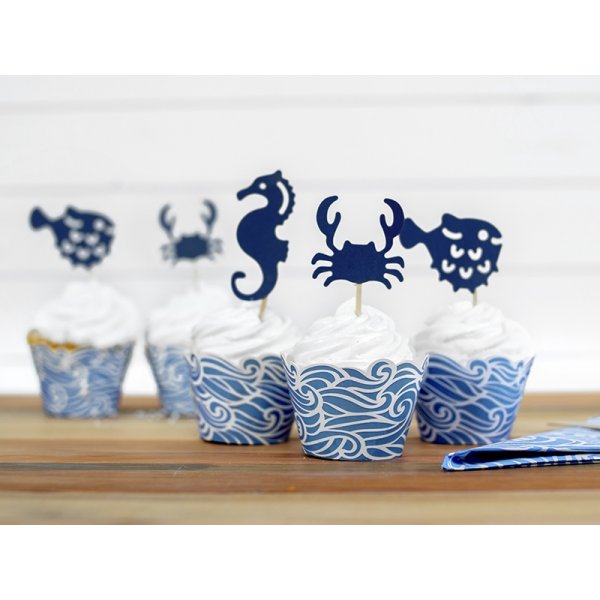Cupcake Wrappers - Ahoy - 6-pack Cupcake Wrappers - Ahoy - 6-pack