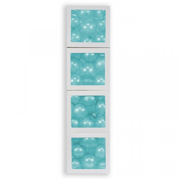 Ballongdekoration - Klossar - Transparent/Vit Ballongdekoration - Klossar - Transparent/Vit