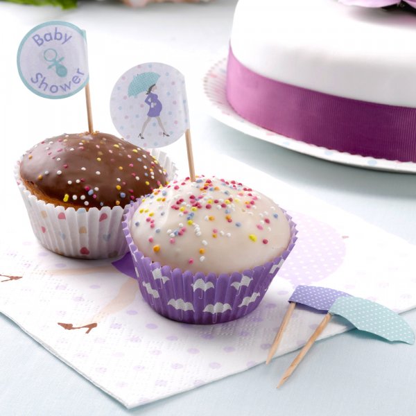 Cake Picks - Showered with love - 20-pack