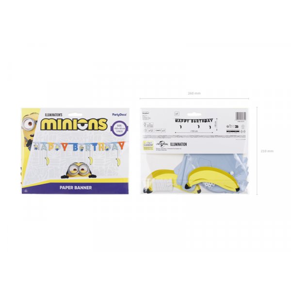 Happy Birthday-banner Minions