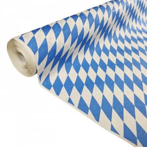 Bordsduk - Bavaria - Bl�/Vit Rutig - 1x8m