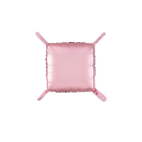 Pillow Balloons - Silver & Pastellrosa 47 cm