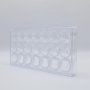 Pralinform - CW1033 Stor ros - 3,4 cm - Chocolate World