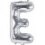 Bokstavsballonger - Silver - 35 cm - Bokstav: E