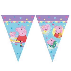 Flaggirlang - Peppa Pig - 9 flaggor