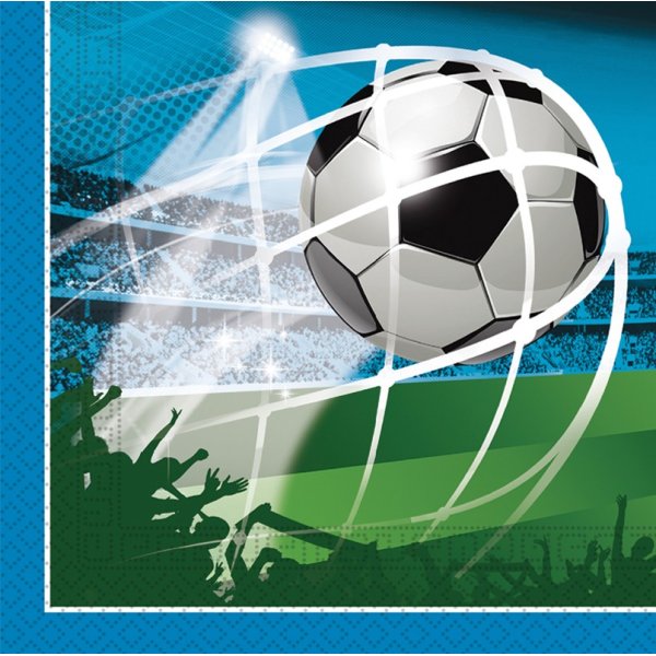 Servetter - Fotboll - Fans - 33x33 cm - 20 st Servetter - Fotboll - Fans - 33x33 cm - 20 st