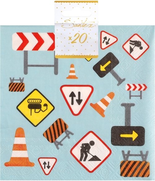 Servetter - Under construction - 20-pack
