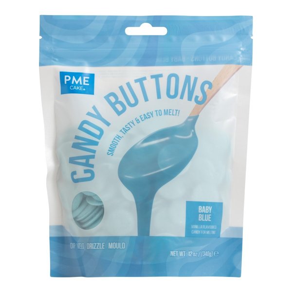Candy Buttons - Babybl/Ljusbl - PME - 340g